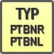 Piktogram - Typ: PTBNR/L